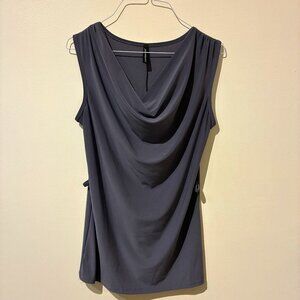 Jasonmaxwell Gray Cowl-Neck Tunic Top - Women's S